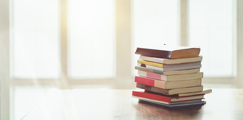A pile of book in comfortable living room