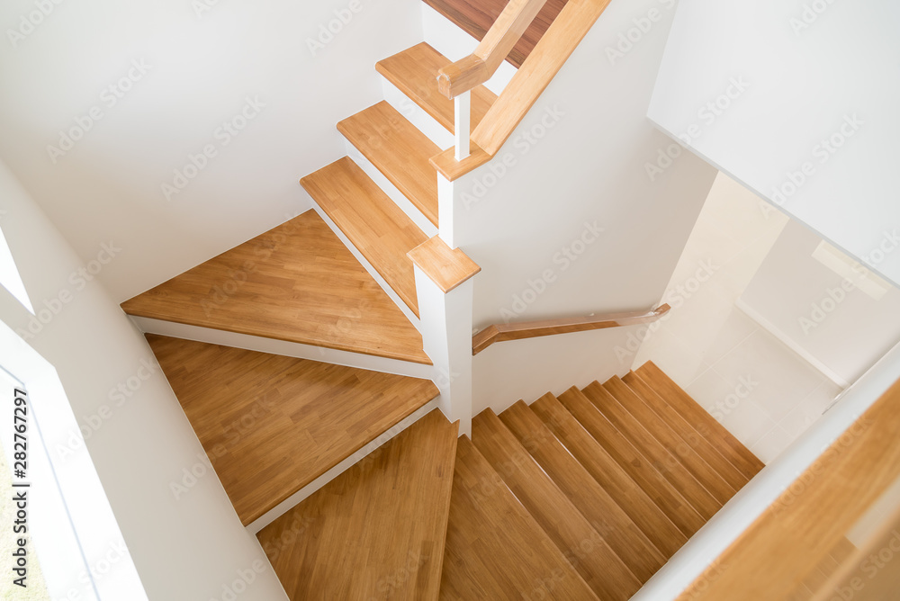 Wall mural Pattern of Wooden stairs.