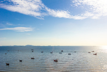 Fototapeta premium Fishery boat in sea.