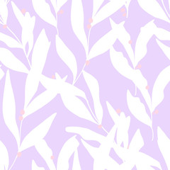 Fototapeta na wymiar Flower print in bright colors - seamless background - Vector editable pattern lower edible, painted, digital art, spring summer, pretty background, graphic flowers nature