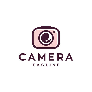 camera photography vector icon logo illustration design