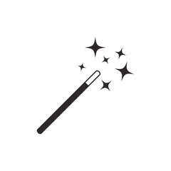 magic wand icon vector template
