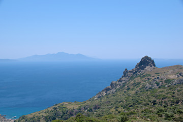 Fototapeta na wymiar Landscape shot of the island Kos in Greece