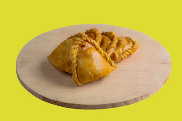 curry puff with clipping.