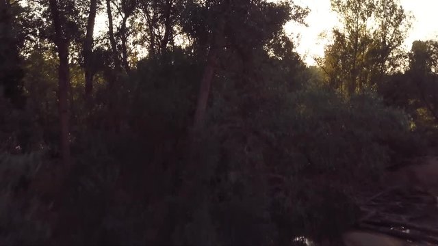 This is the Eresma wadi in Valladolid (Spain) from a drone view.