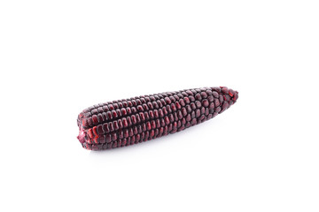Black corn isolated on a white background