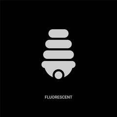 white fluorescent vector icon on black background. modern flat fluorescent from ui concept vector sign symbol can be use for web, mobile and logo.