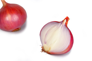 ONION WITH WHITE BACKGROUND - VEGITABLE © clinton