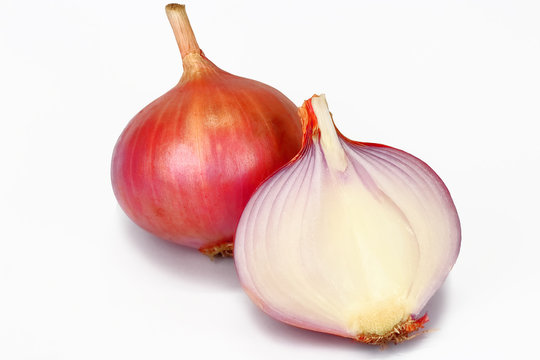 ONION WITH WHITE BACKGROUND - VEGITABLE