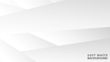 Abstract geometric white and gray color background, vector illustration.