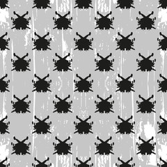 black white abstract seamless pattern for design