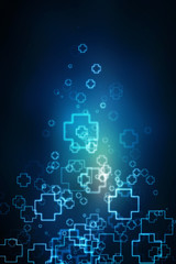 2D illustration medical structure background