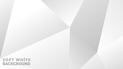 Fototapeta premium Low Poly Style White Grey Gradient Polygonal Mosaic Background for Business Web Design Print Presentation