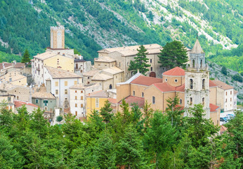 Majella National Park (Italy) - The summer in the Abruzzo mountain natural reserve, with Palena town.