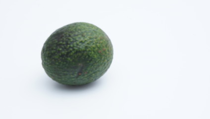 fresh avocado on the White background