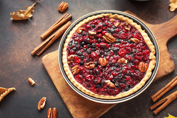 Autumn Berries and Pecan Pie