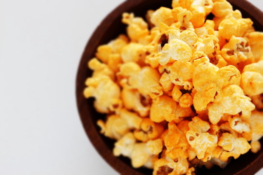 Cheese pop corn for snack food image