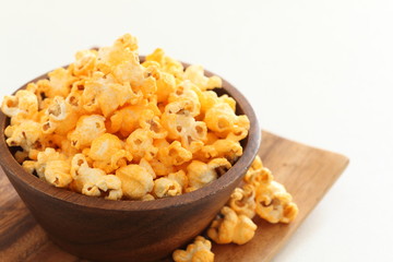 Cheese pop corn for snack food image