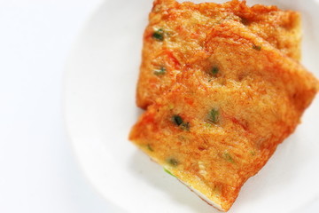 Japanese food, vegetable in fish cake