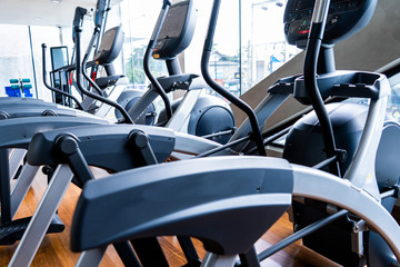 Fitness club or gym set of modern orbitrack