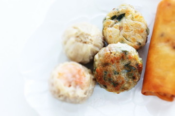Chinese food, assort dumpling for yum cha cuisine