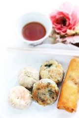 Chinese food, assort dumpling for yum cha cuisine