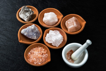 天然岩塩　Large crystals of edible rock salt Minerals