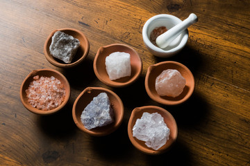 天然岩塩　Large crystals of edible rock salt Minerals