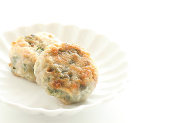 Chinese food, leek dumpling gyoza for Yum Cha 