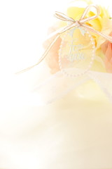 Elegance flower and ribbon for background image