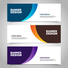 Vector abstract geometric design banner web template.