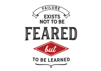 Embrace Learning: Failure Exists Not to Be Feared (Red/White Minimalist)