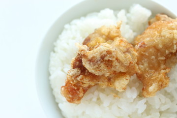 Chinese fried chicken and rice
