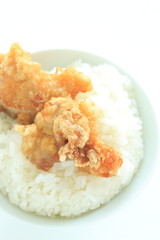 Chinese fried chicken and rice