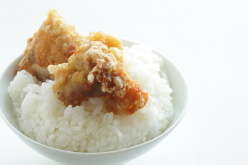 Chinese fried chicken and rice