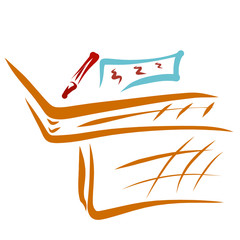 sheet of paper with text and pencil on the table