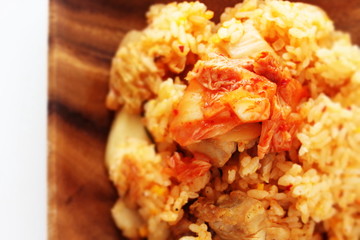 Korean food, Kimchi and chicken fried rice