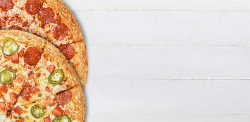 tasty and delicious bruschetta with with vegetables, cheese and micro greens