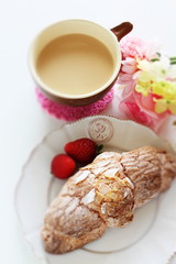 almond and sugar crossiant for french bread image