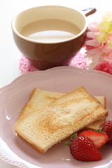 Homemade sugar rusk bread for snack food image