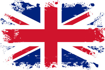 Malowana flaga Wielkiej Brytanii