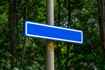 Empty Dutch Street sign