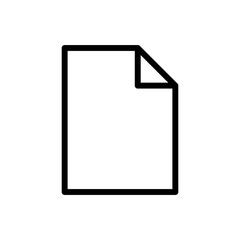 Document vector icon design template on white background