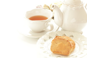 Homemade caramel rusk for sweet snack food image