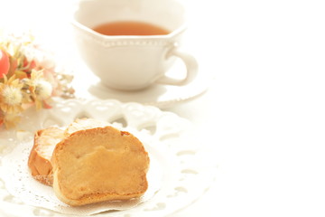 Homemade caramel rusk for sweet snack food image