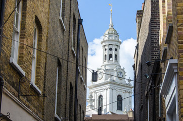 Church and alley in Greenwich