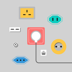 Illustration with sockets.