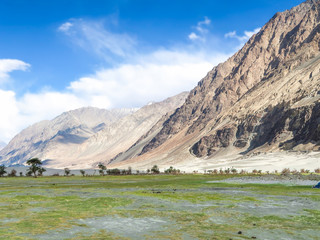 Landscape of the rock mountains