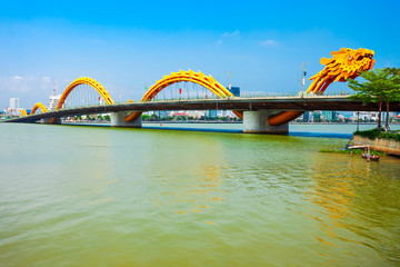 Danang Dragon bridge in Vietnam
