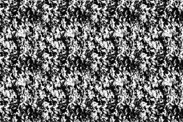 Digital seamless dynamic unique black and white grunge texture pattern, creative abstract background. Design element.